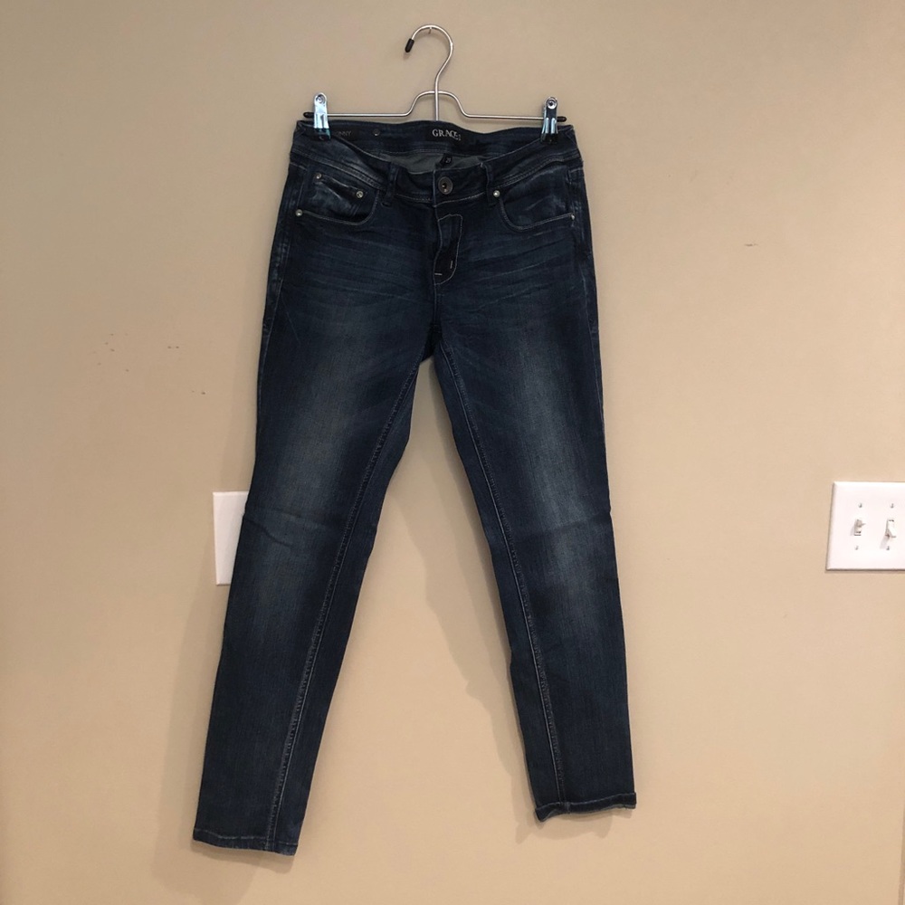 Grace in LA dark wash jeans